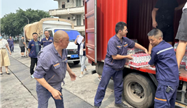 高温送清凉，，，关爱暖人心|亚洲必赢钒钛工会为职工夏日送清凉